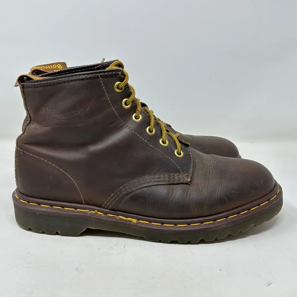 Dr Martens 1460 Crazy Horse Vintage 90s Boots Brown Leather England 9 UK 10 US